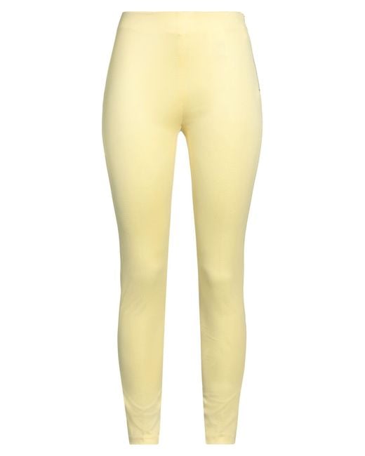 Cristinaeffe Yellow Pants Viscose, Nylon, Elastane