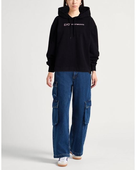 EA7 Black Sweatshirts