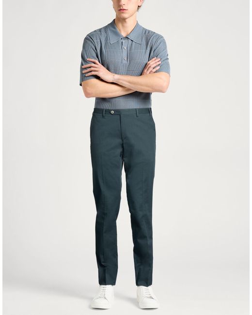 Corneliani Blue Pants Cotton, Elastane for men
