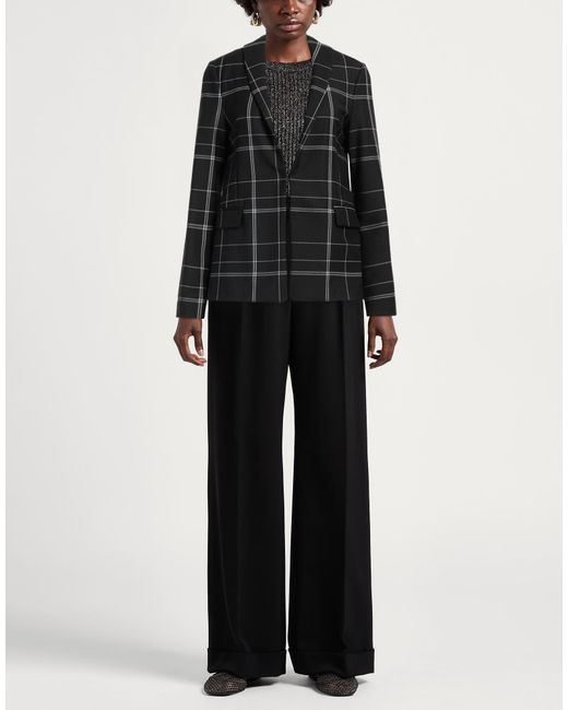 Woolrich Black Blazer Polyester, Virgin Wool, Elastane