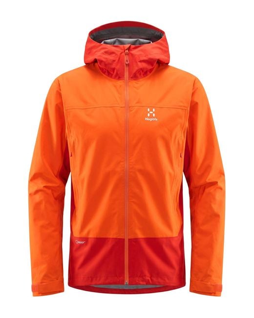 Haglöfs Orange Jacket Recycled Polyester for men