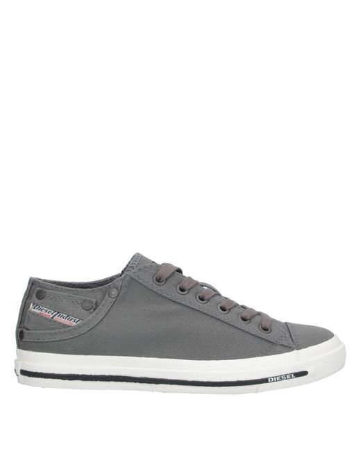 DIESEL Gray Low-tops & Sneakers