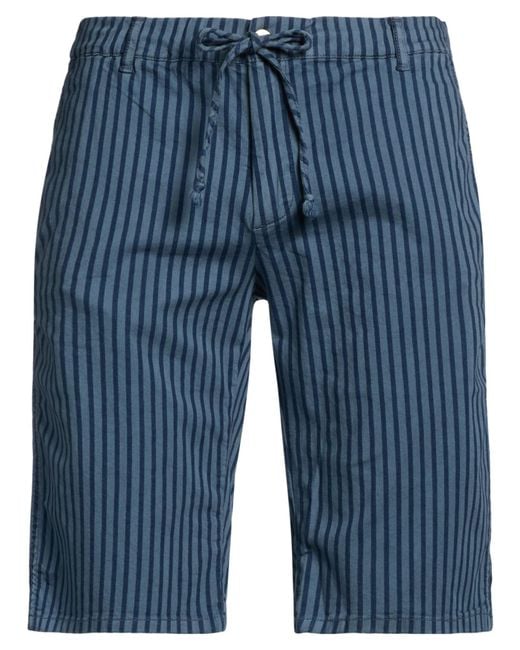 Daniele Alessandrini Blue Shorts & Bermuda Shorts Cotton, Elastane for men