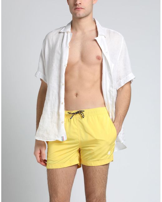 K-Way Yellow Swim Trunks for men