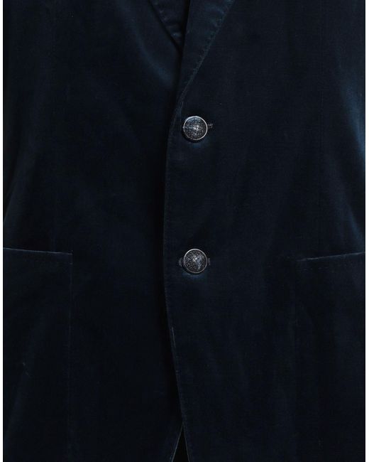 Tagliatore Blue Blazer Cotton, Elastane for men