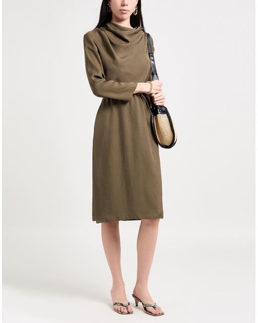 Bally Green Midi Dress Acetate
