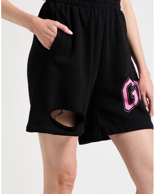Gaelle Paris Blue Shorts & Bermuda Shorts Cotton, Polyester