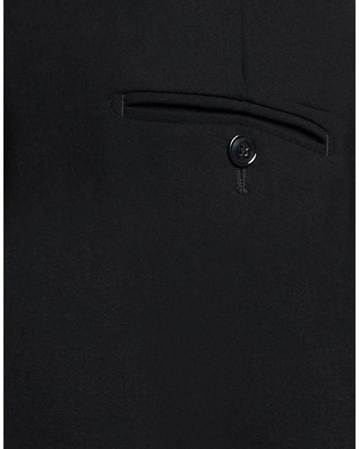 Vetements Black Pants Virgin Wool, Elastane, Polyamide for men