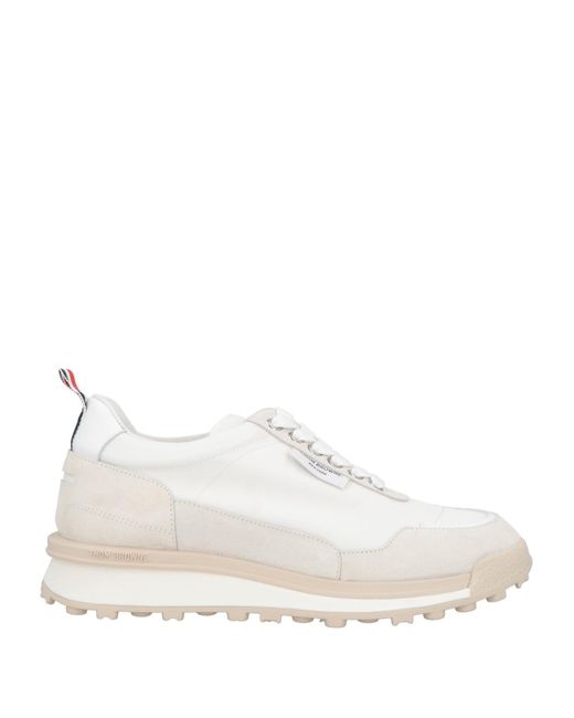 Thom Browne Natural Sneakers Leather, Textile Fibers