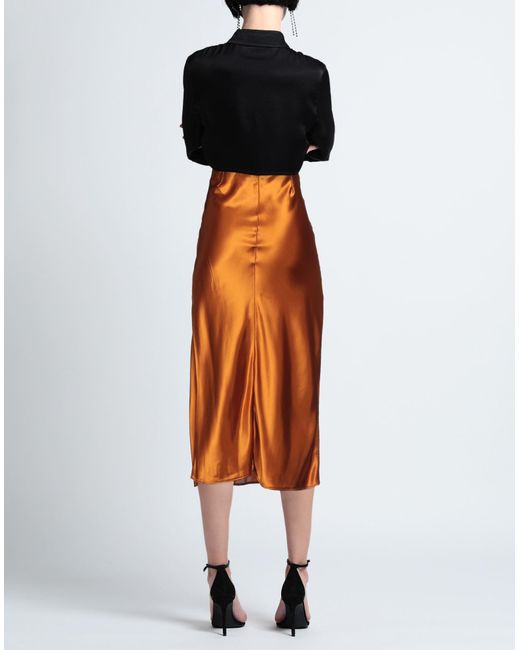 Forte Forte Orange Midi Skirt