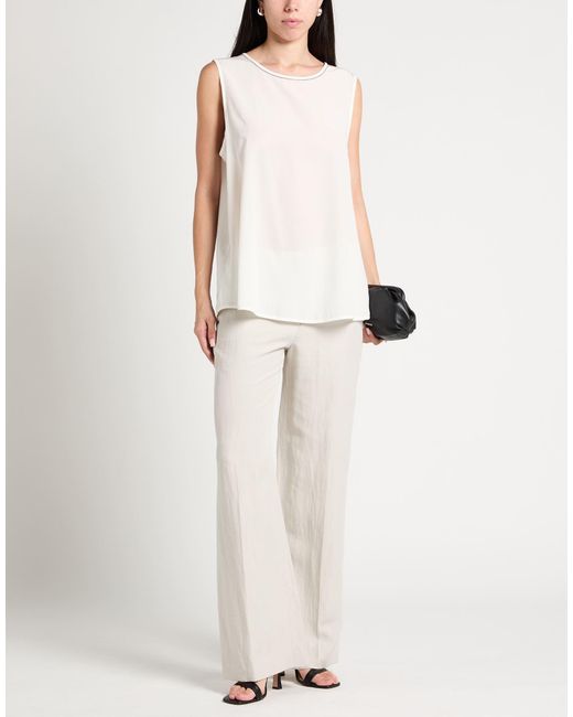 Peserico White Top Silk, Elastane