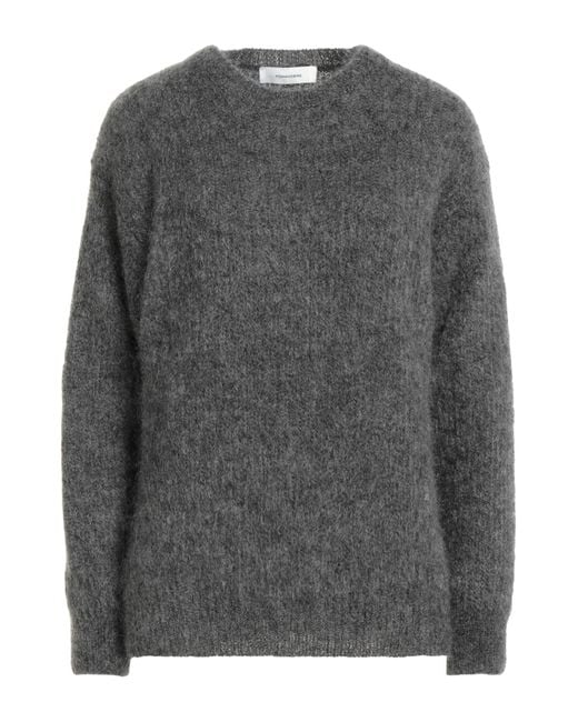 Pomandère Gray Sweater Mohair Wool, Polyester, Elastane
