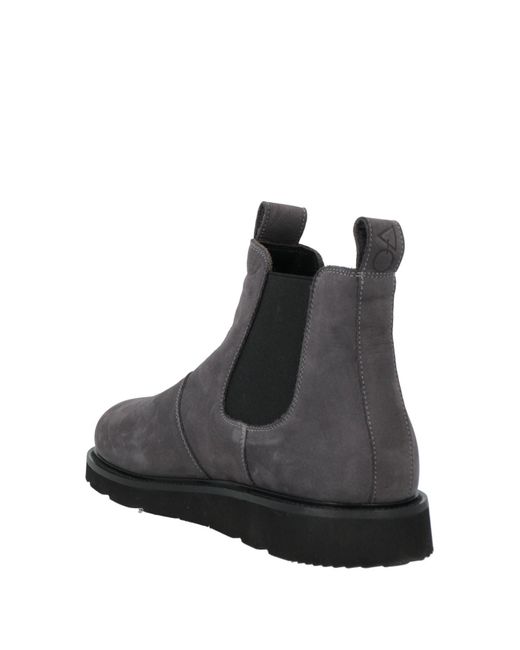 OA non-fashion Black Ankle Boots Leather