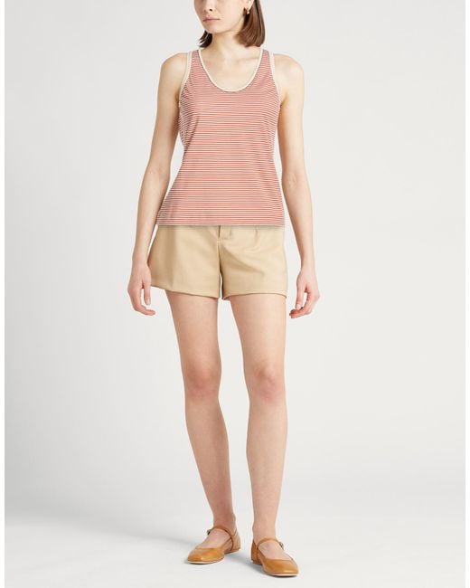 Brunello Cucinelli Pink Brick Tank Top Cotton