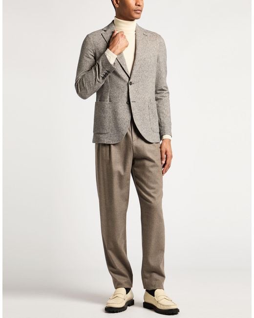 Circolo 1901 Gray Blazer Cotton, Elastane for men