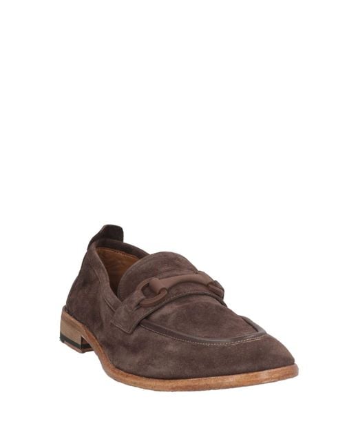 Calpierre Brown Dark Loafers Leather for men
