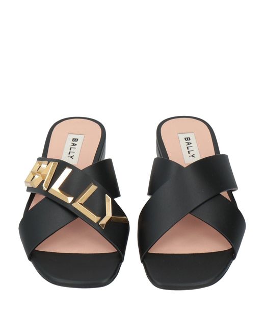 Bally Black Sandals Cow Leather