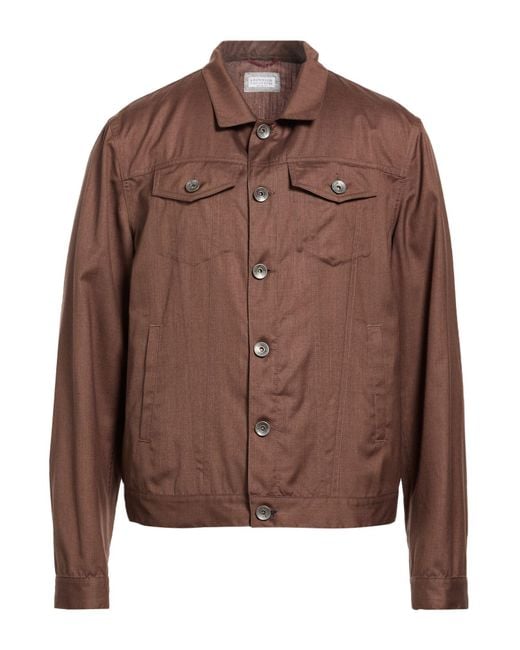 Brunello Cucinelli Brown Jacket for men