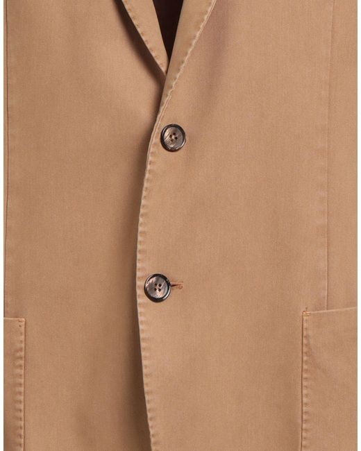 L.b.m. 1911 Natural Camel Blazer Modal, Cotton, Elastane for men