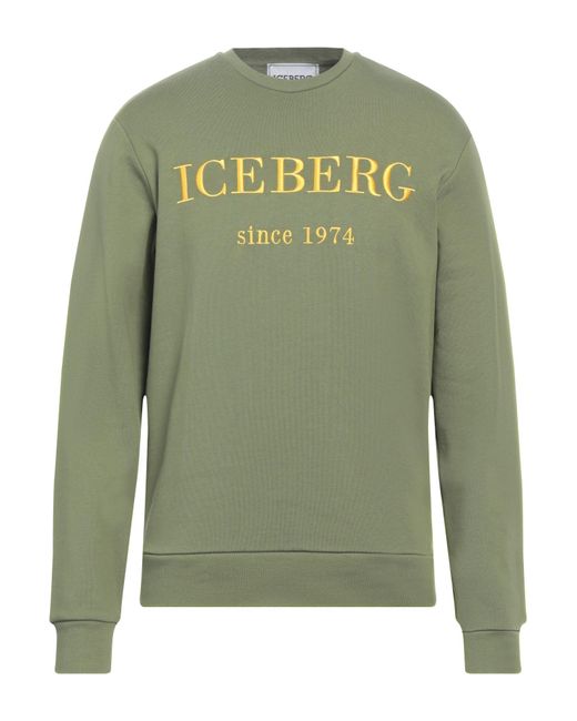 Iceberg Green Sweatshirt for men