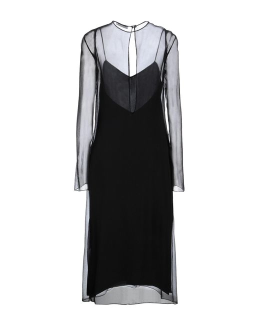 Ferragamo Black Midi Dress
