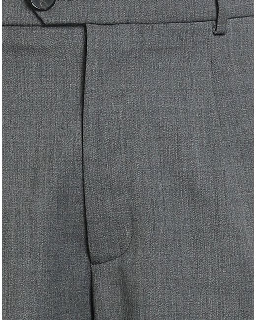 Amaranto Gray Pants Polyester, Virgin Wool, Elastane, Viscose for men
