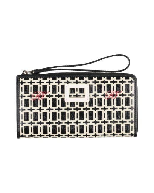 Roger Vivier Black Wallet Leather