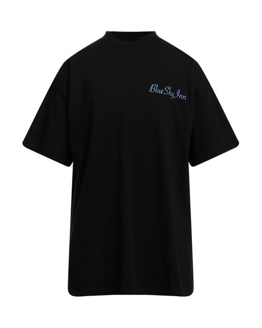 BLUE SKY INN Black T-shirt for men