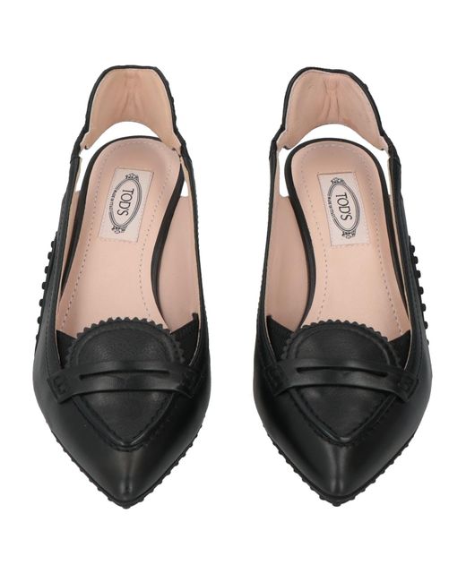 Tod's Black Pumps Leather