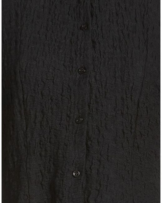 MSGM Black Shirt Cotton, Polyamide, Elastane