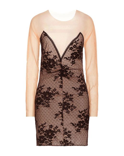 N°21 X WOLFORD Brown Mini Dress