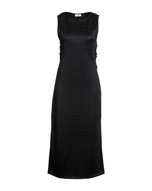 Sandro Black Midi Dress