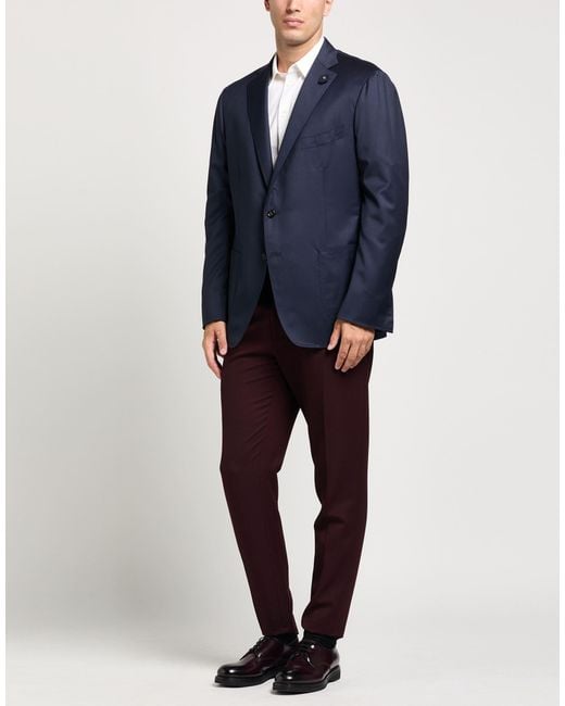 Lardini Blue Blazer Wool for men