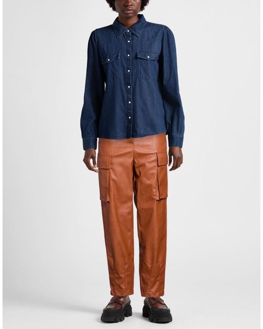 ViCOLO Orange Pants Viscose, Polyurethane