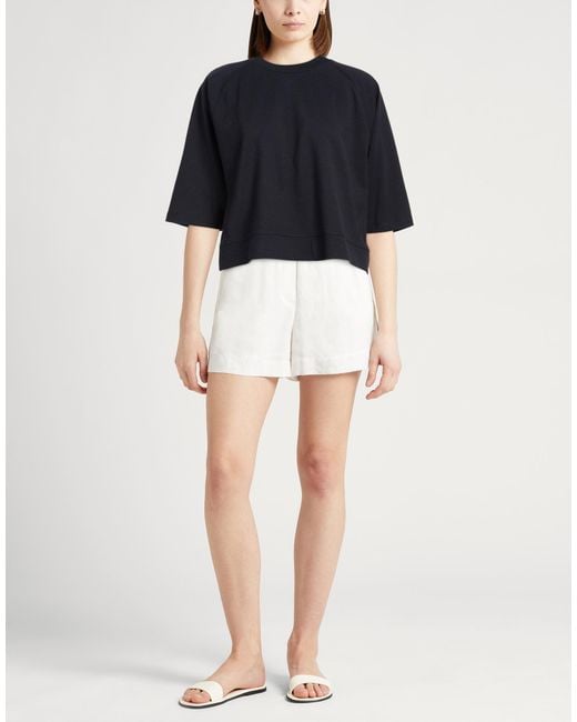 Peserico Blue Midnight Sweatshirt Cotton, Polyester, Elastane