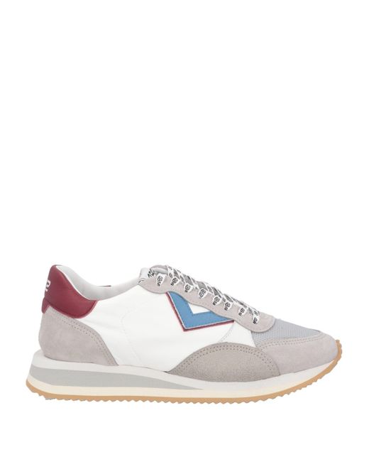 4b12 White Sneakers Leather, Textile Fibers for men