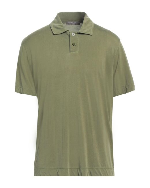 Daniele Fiesoli Green Polo Shirt Cupro, Cotton for men