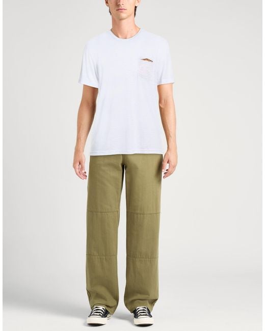 Daniele Alessandrini White T-Shirt Polyester, Viscose, Elastane for men