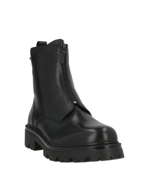 Osey Black Ankle Boots Leather