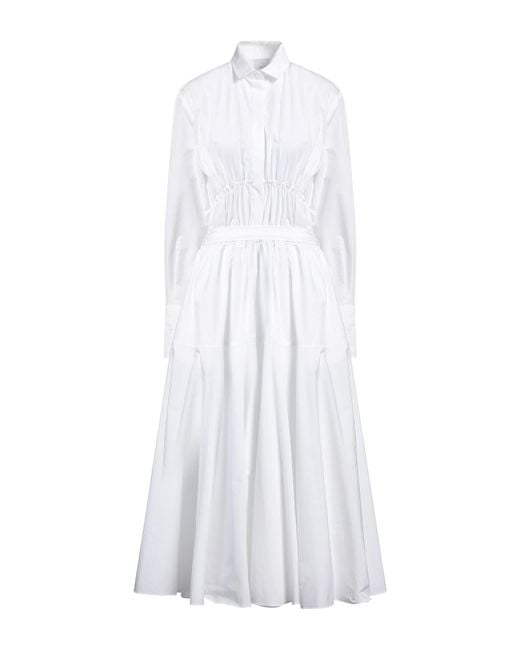 Patou White Maxi Dress Cotton