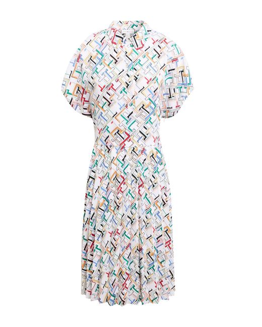Tommy Hilfiger White Midi-Kleid