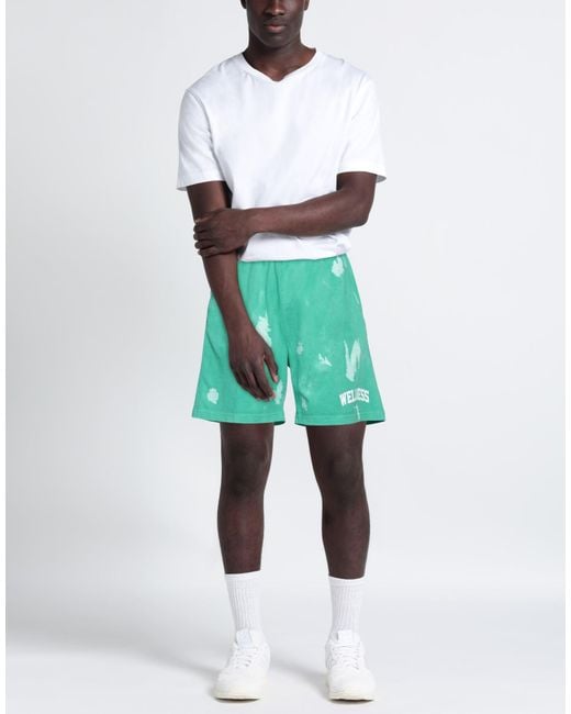Sporty & Rich Green Shorts & Bermuda Shorts for men