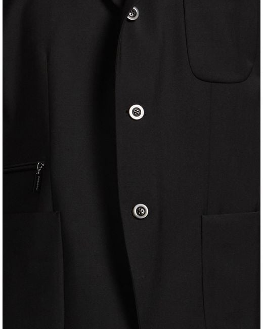 Boglioli Black Blazer Wool, Polyester, Elastane for men
