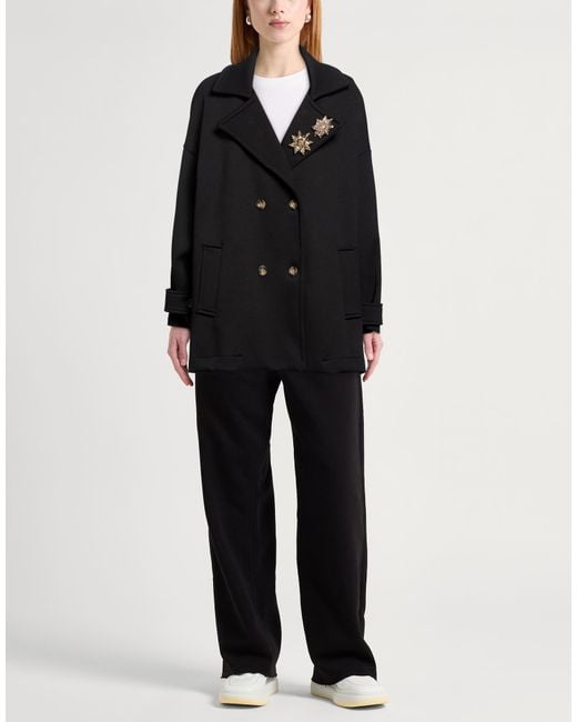 Motel Black Coat Polyamide, Polyester, Viscose, Elastane