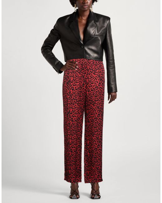 8pm Red Pants Viscose