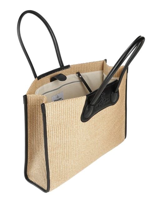 Vivienne Westwood Natural Troy Tote -- Sand Handbag Textile Fibers