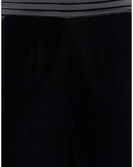 Clips Black Pants Polyester
