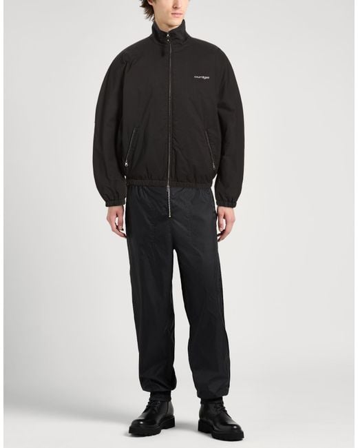 Courreges Black Jacket Cotton, Polyester for men