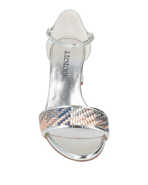 Testoni White Sandals