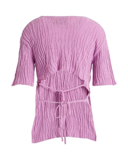 Marques'Almeida Pink Wrap Cardigans